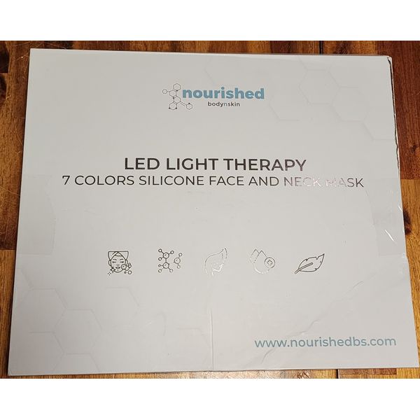 Nourished Light Therapy Face & Neck Mask - Facial Skin Care Device - 7 Colors