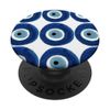 Cute Chic Colorful Geometric Minimalist Blue & White Pattern PopSockets Swappable PopGrip