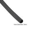 sourcing map Insulation Cable Protector, 9.8Ft-5mm High Temp Fiberglass Sleeve Black