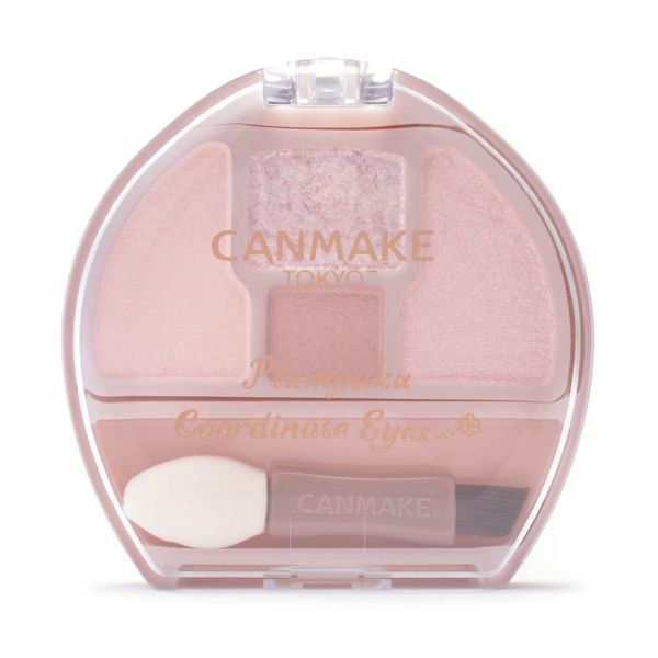 Canmake Plumpu Coordinating Eyes 02 Sakura Plan Puku 0.05 oz (1.4 g) Eyeshadow for Teardrop Bags, Pink