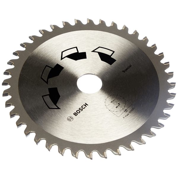 Bosch 1x Circular Saw Blade Special (for Wood, Non-Ferrous Metals, Plastic, Ø 140 x 2.2/1.6 x 20/12.75 mm, 40 Teeth, FT, with 1x Reduction ring 12.75 mm, Accessories for Circular Saws)