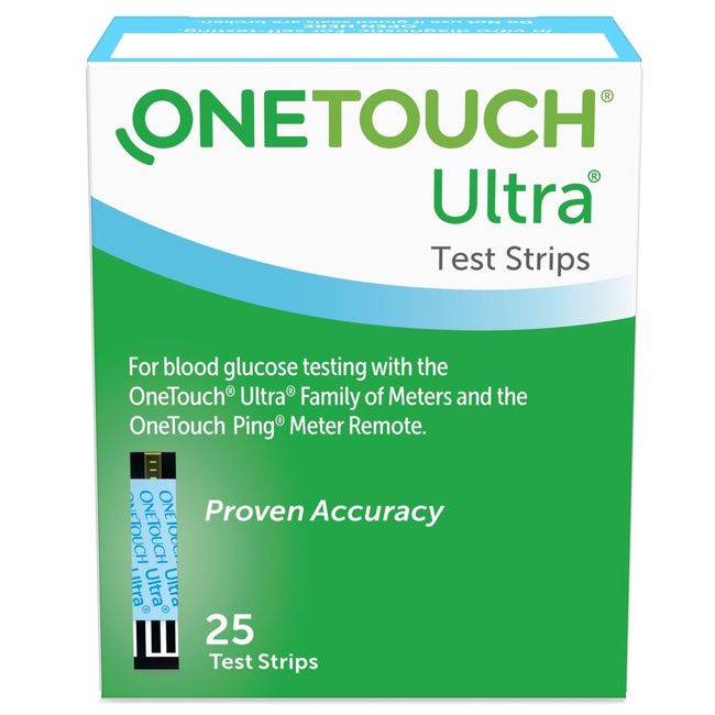 OneTouch Ultra 2 Blood Glucose Test Strips, LifeScan 020994, 1 Count