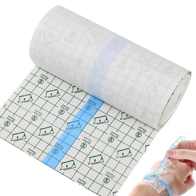 Agatige Tattoo Aftercare Wasserdichter Klebeverband, 15 cm x 1000 cm Schutzbandagen Transparentes Stretch-Wundverbandband