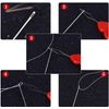 Needle Threaders 20 PCS Hand Sewing Plastic Brass Wire Gourd Shaped Needle Threaders Detector