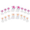 HEALLILY 2 Set Toe Separator Nail Polish Toe Spacers Silicone Flower Shape Individual Fingers Nail Stretchers Polish Guards Pedicure Tool