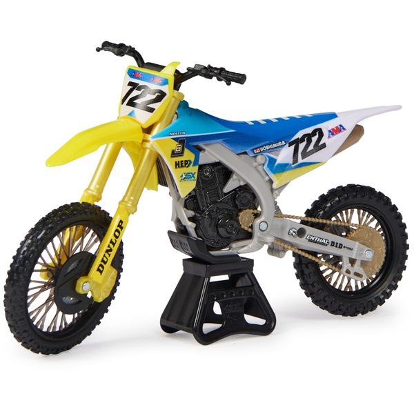 Supercross, Authentic Adam Enticknap 1:10 Scale Collector Die-Cast Toy Motorcycle Replica with Race Stand, for Collectors and Kids Age 5 and Up