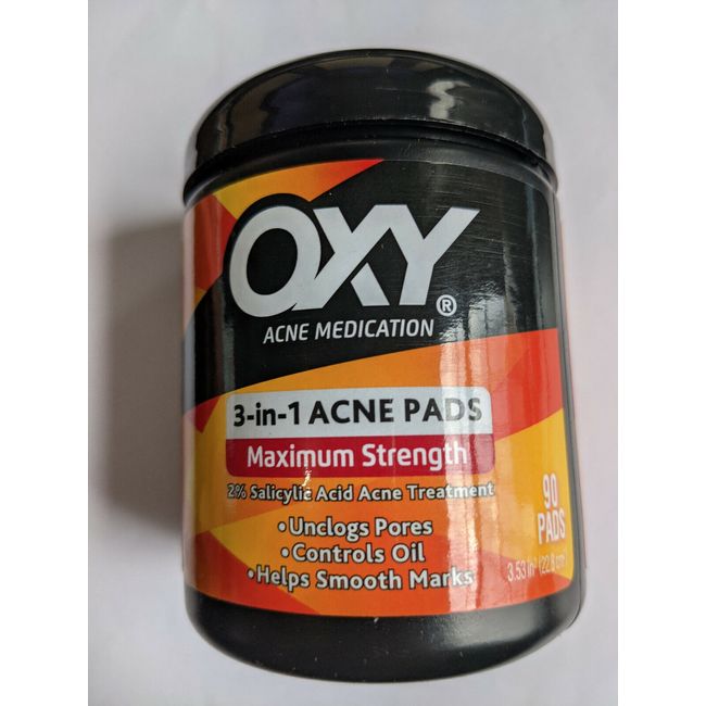 OXY Maximum Action 3 in 1 Acne Treatment Pads, 90 ct