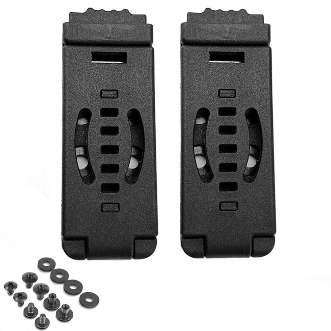 2er-Pack Gürtelclip-Outdoor-Schlaufen mit Befestigungsmaterial für Holster, Magazintaschen, Scheidenwerkzeuge