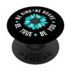 Turquoise Be-x4 Turquoise Graphic PopSockets Adhesive PopGrip