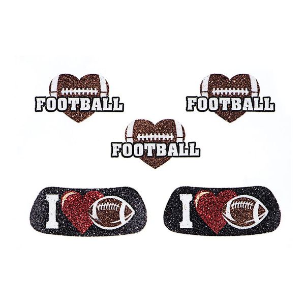 Anderson's I Love Football EyeBlacks and Body Decals, 10 per Package, Tattoos, Cheek Cheers, Fan Gear, Sports Fan Gear,School Spirit, Football Cheerleader Accessories, Homecoming