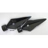 Generisch 2 x Spear End Pin Metal Coated Black System Diameter 20 mm