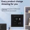 Comphic 300Mbps 2.4Ghz WIFI Router Wireless WiFi Socket RJ45 AP Relay Smart USB Socket Panel Embedded Wall WIFI Router C