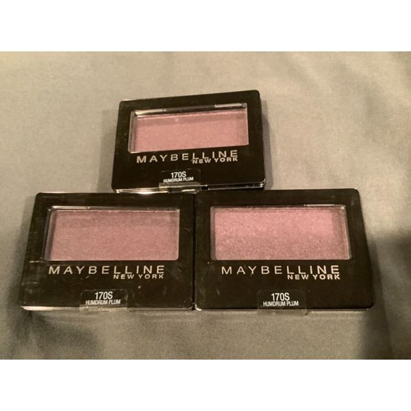 3 New Maybelline New York Expert Wear Expertwear Eyeshadow 170 Humdrum Plum 170S