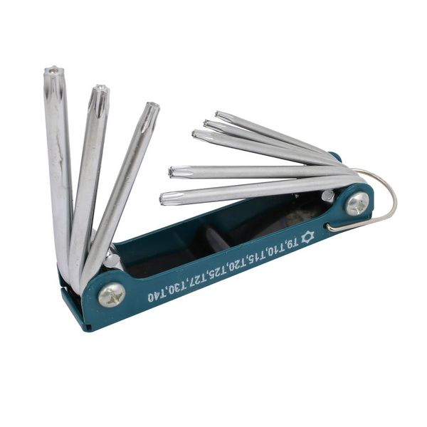 uxcell Torx Screwdriver Set Bit Chrome Silver Tone Repair Tool