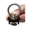 12 Pack Black L Track Single Stud Fitting with Round Ring