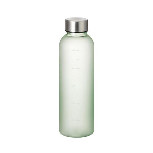 Graduated Frost Bottle 570ml (Green) | Frost Bottle Plastic Bottle Mug Bottle Water Bottle Portable Running Bicycle Sports Outdoor Training Shaker Shaker Bottle Protein