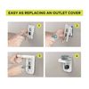 Knox Gear Multi-Purpose Outlet Wall Shelf with Cable Management (2-Pack)