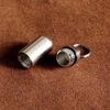 Aluminum Capsule Case (Silver, Small Size), Mini Size, Silver, Small Items, Pill Case, Waterproof Case, Keychain, Handcraft