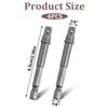 4 PCS 1/4" Socket Extension, Metal Hex to 1/4 Socket Adapter for Drill, Impact Driver Extension for Hex Shank