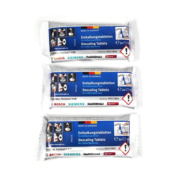 Bosch Original Tassimo Entkalkungstabletten (1 Box von 6 Tablets) C/W