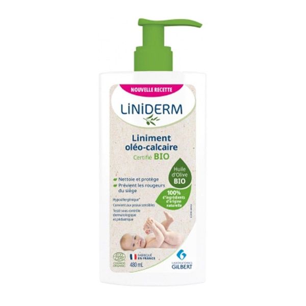 Liniderm Organic Oil-Limestone Liniment Pump Bottle 480ml