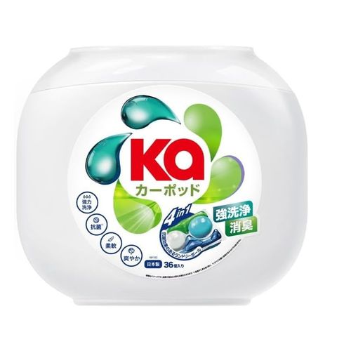 Ka Pod Ball Detergent, Gel Ball, Laundry Detergent, Room Drying, Time-Saving, Convenient, Flexible, Antibacterial, Main Unit, 36 Tablets