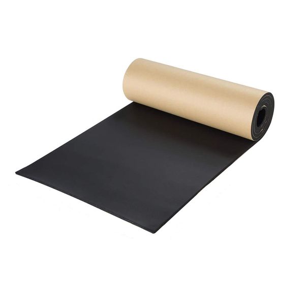 NATGAI Sponge Neoprene with Adhesive Foam Rubber Sheet 1/4” Thick X 12” Wide X 54” Long, Cut to Multiple Dimensions and Lengths - DIY, Gaskets, Cosplay, Costume, Crafts