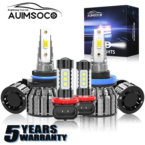 For Honda Pilot 2006-2018 Combo 6x LED Headlight High/Low Beam+Fog Light Bulbs