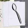 Large (A4) 'Spoon' Blank Greeting Card (GC00023931)