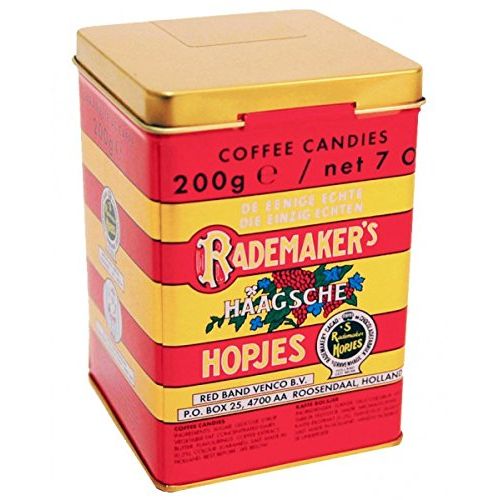 Rademaker Haagsche Koffie Hopjes in Blikje (Dutch Coffee Candy in Tin) (200gram/ 7oz Can)