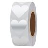 Hylabelest Color Coding Dot Labels 30mm Love Heart Stickers (Silver)