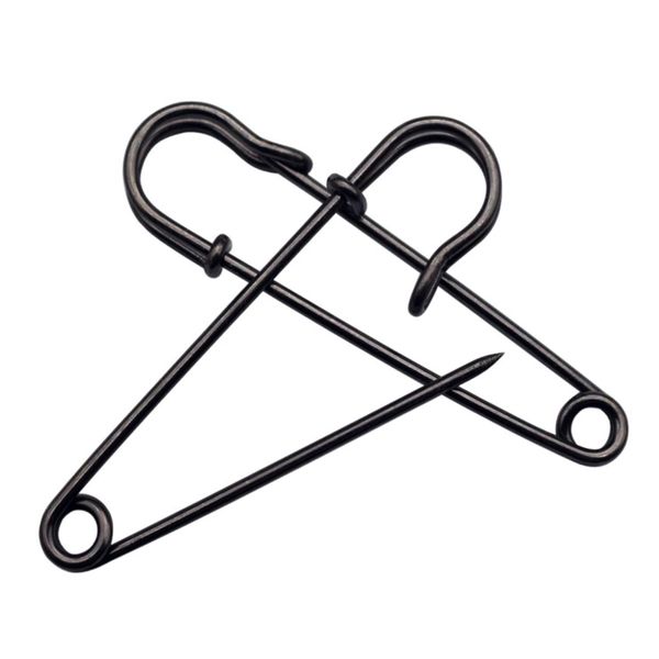 15Pcs Large Safety Pins, 4‘’ Heavy Duty Steel Safety Pins for Clothes, Ideal for Leather, Canvas, and Wool, Sharp Tip for Secure Hold, Perfect for Clothing, Diapers, Blankets, and More, Black.