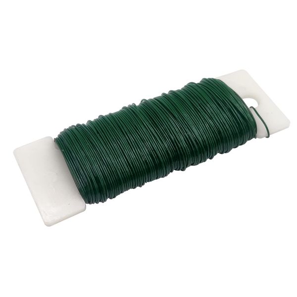 Green Florist Wire for Wreath Making, 22 Gauge Green Florist Wire for Christmas Wreath Making, Wedding Garland, DIY Flower Arrangement Crafting Binding Wire A3HGS-1