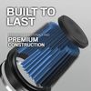 4'' 102mm Long High Flow Inlet Cone Dry Filter Cold Air Intake Replacement Blue