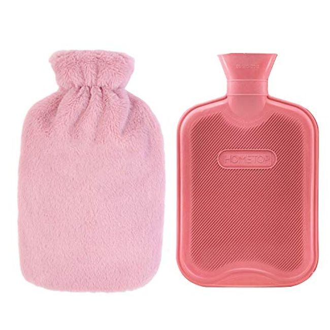 Hot Water Bottle with Fleece Cover 2 Liter Hot Water Bag for Pain Relief  Premium Classic Rubber Leopard Print Water Bag for Hot Cold Therapy Back  Pain Menstrual Cramps Great Gift for
