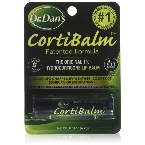 Dr. Dan's Cortibalm- 6 Pack - for Dry Cracked Lips - Healing Lip Balm for Severely Chapped Lips - Designed for Men, Women and Children