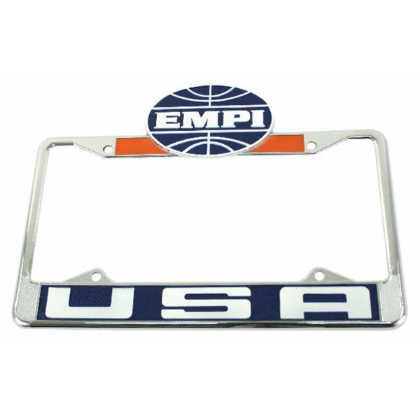 License Plate Frame, with EMPI Logo, Front, Compatible with Dune Buggy
