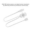 Tosuny PIR Motion Sensor Switch, 4A DC 5-24V, Mini USB Interface, 120 Degrees Detection Range, Wide Application(White)