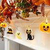 Lights4fun Halloween Characters String Lights 12 Warm White LEDs Battery Timer 1.65m Indoor Use