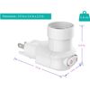 Listed Plug-In Light Socket - Durable 60W Socket with Adjustable Positioning