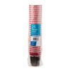 Caterpack Value Ripple Coffee Cups, 12oz, 25-Pack, Red and Black Design