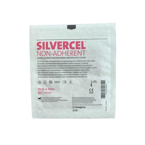 SILVERCEL Non-Adherent Dressing-Size: 4" x 4" - Each 1