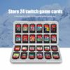 Switch Game Card Case 24, Portable Switch Cartridge Holder Compatible with Nintendo Switch Games or Micro SD Memory Cards