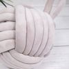 Large Grey Heavy Chunky Knot Rope Square Nautical Ball Door Stop