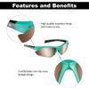 Flying Fisherman FIN Polarized Rectangular Sunglasses, Green-Black/Amber-Silver, Small