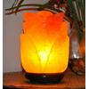 Himalayan Salt Rose Flower Shape Lamp, Salt Ionizer, Dimmer Switch, Decor, 8"