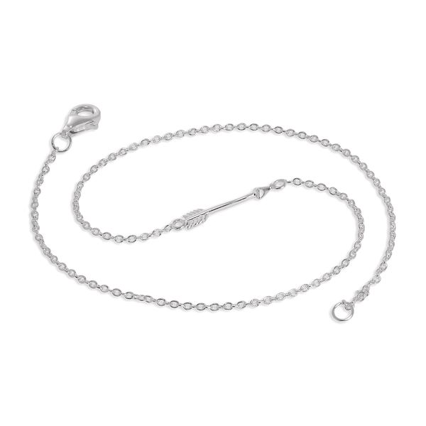jewellerybox Sterling Silver Arrow Anklet
