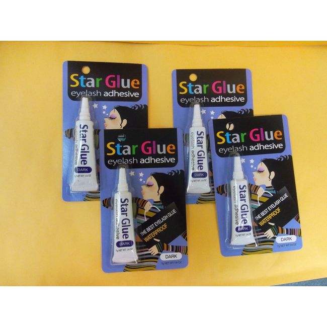 4 Star Eyelash Glue Dark Adhesive 1/4 oz - NEW FREE SHIP