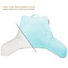 Super Soft Reading & TV Pillow Bed Rest Pillow Arms Support With Pockets - Aqua