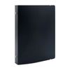 OTCRAFT A5 6 Ring Binder Cover Clean Transparent Soft PVC for Refillable Notebook Shell withMatte surfaceforStamp & Die Storage (Black)